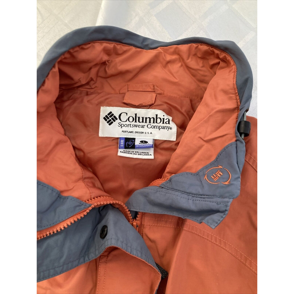 Vintage Columbia Sportswear Windbreaker Jacket Women’s Large Bugaboo Coat Orange - Picture 2 of 16